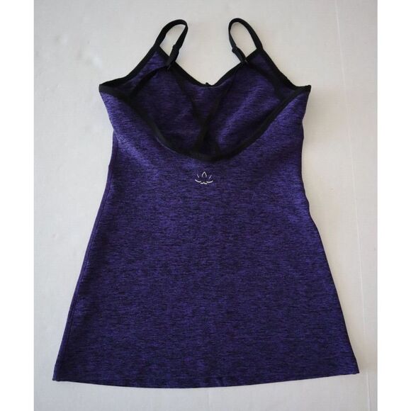 Beyond Yoga FL14AW Women Sz S Purple Heather Spaghetti Strap Racerback Tank Top - Picture 2 of 4